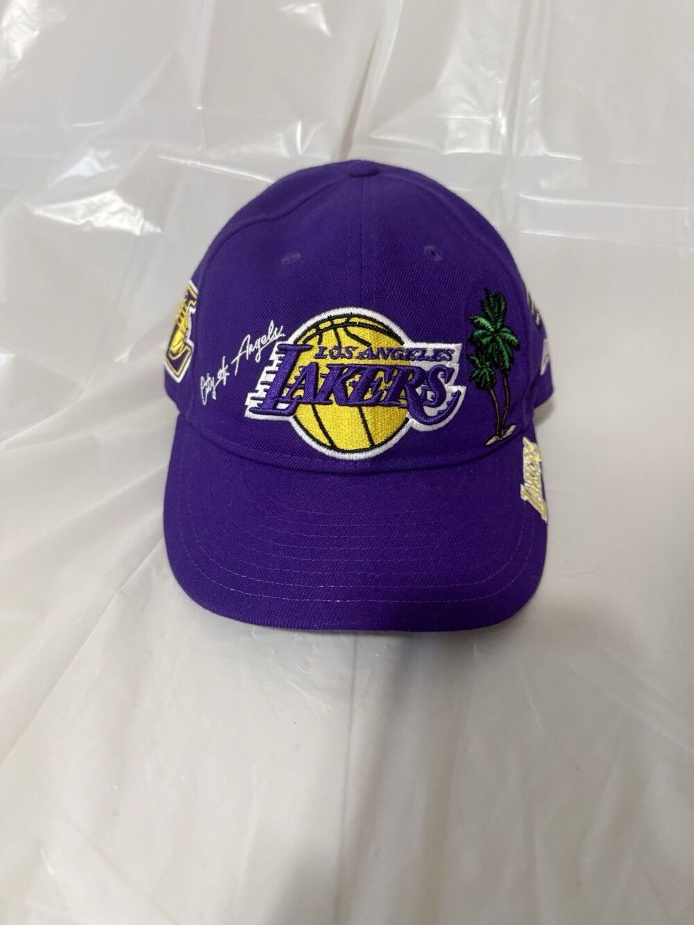 New Era 9FIFTY Los Angeles Lakers Snapback Purple NBA Hollywood Palm Trees Hat